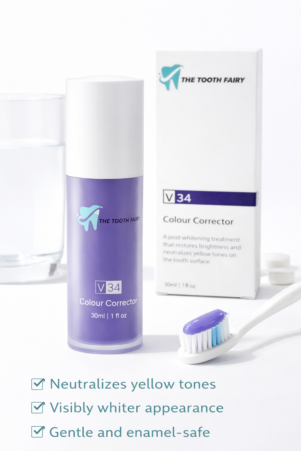 V34 Colour-Correcting Toothpaste